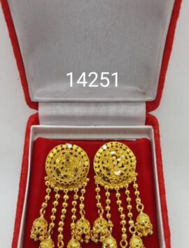 Gold Plated Long Earrings From Nepal